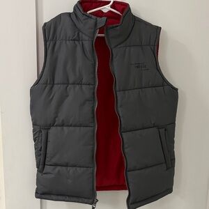 Boys Gray Puffer Vest